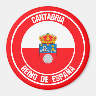Cantabria Round Emblem Magnet