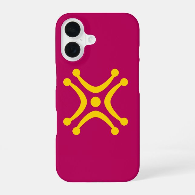 Cantabrian Lábaru Flag iPhone 16 Case (Back)
