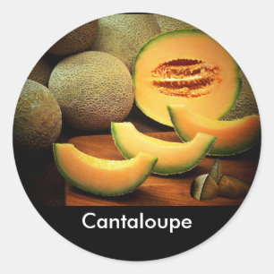 Cantaloupe Classic Round Sticker
