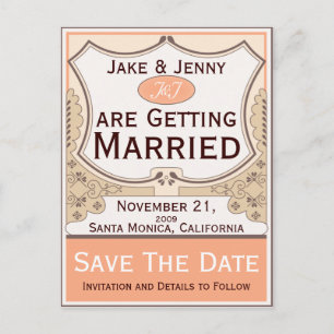 Cantaloupe Label Announcement Postcard