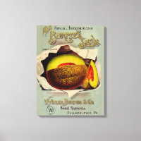 Cantaloupe Seed Advertising Art Antique