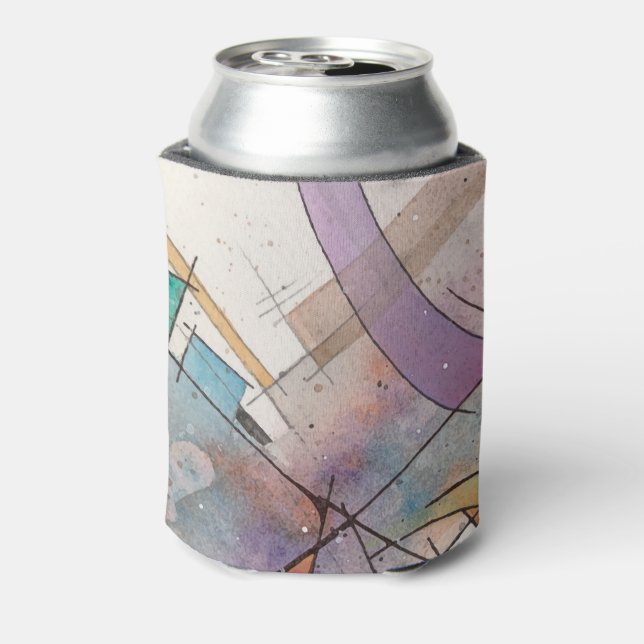 CANTATA in PASTEL MAJOR Abstract Art Can Cooler (Can Back)