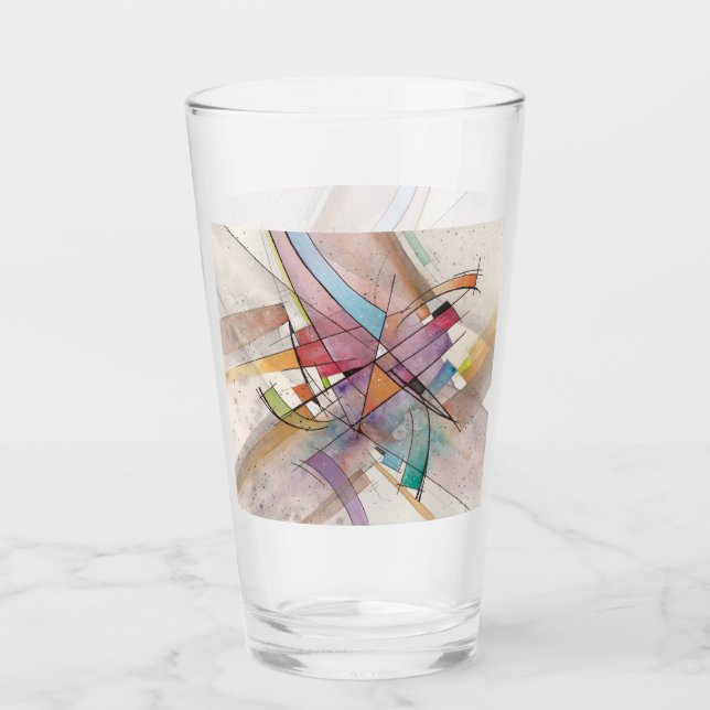 CANTATA in PASTEL MAJOR Abstract Art Glass (Front)