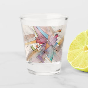 CANTATA in PASTEL MAJOR Abstract Art Shot Glass