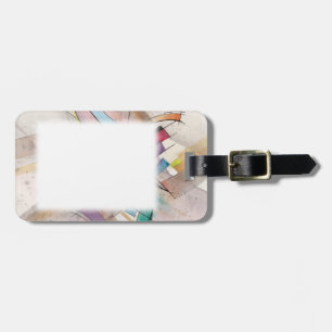 CANTATA in PASTEL MAJOR Abstract Watercolor Art Luggage Tag
