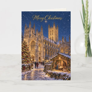 Canterbury Cathedral Christmas Nativity Holiday Card
