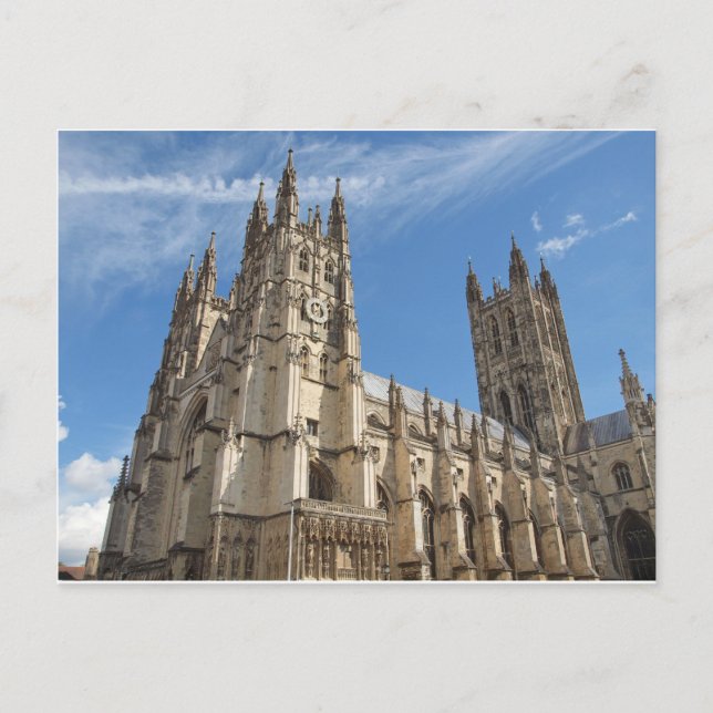 Canterbury Cathedral Kent England Postcard (Front)