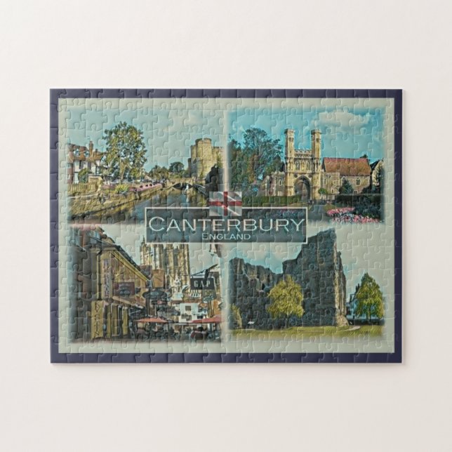 Canterbury - England - Europe - Jigsaw Puzzle (Horizontal)