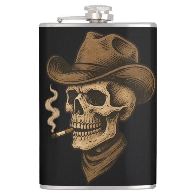 Cantil Enveloped CAVEIRA Hip Flask (Front)