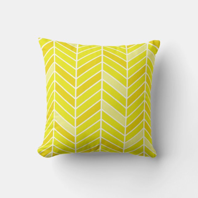 Cantilevered Chevron wide | yellow Cushion (Front)