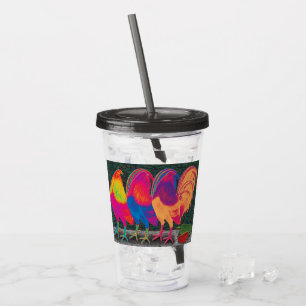 Cantina Roosters Acrylic Tumbler