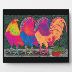 Cantina Roosters Plaque