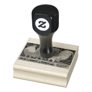 Cantina Roosters Rubber Stamp
