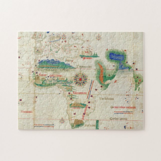 Cantino Planisphere | 1502 Jigsaw Puzzle (Horizontal)