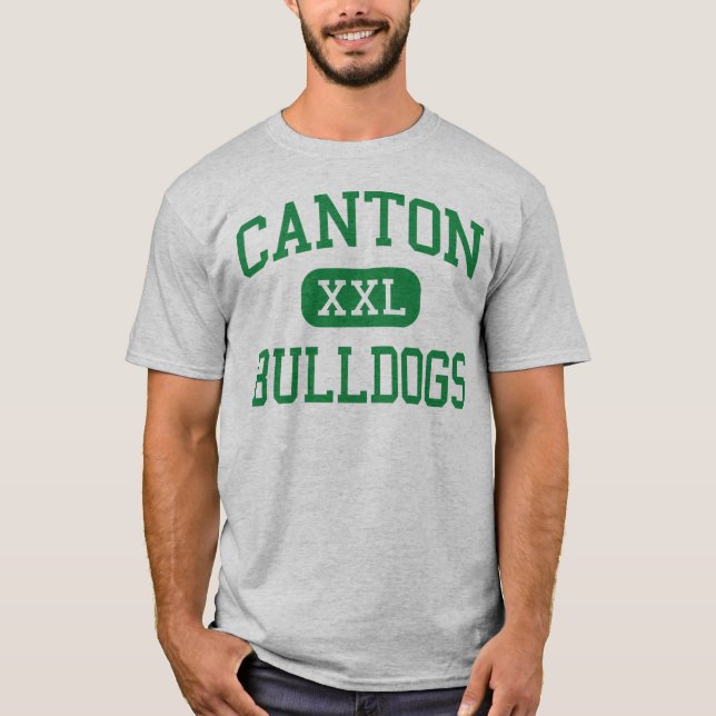 Canton - Bulldogs - High - Canton Massachusetts T-Shirt (Front)