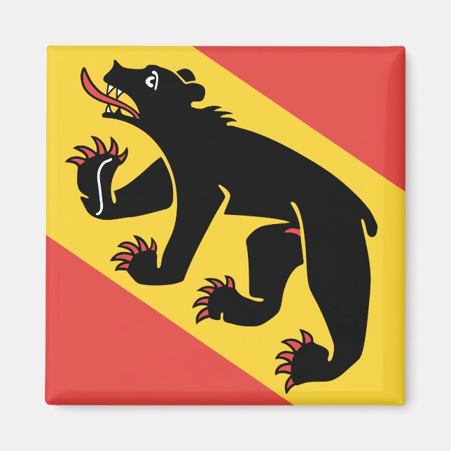 Canton of Bern flag Switzerland symbol Magnet (Front)