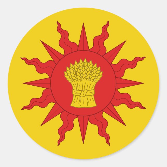 Canton of Nimenefeld Populace Badge Classic Round Sticker (Front)