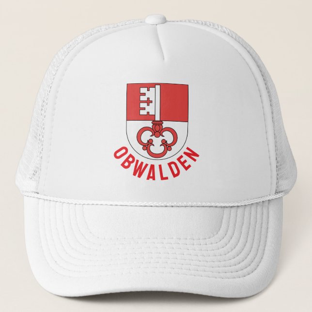 Canton of Obwalden coat of arms Trucker Hat (Front)