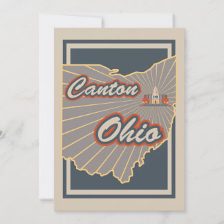 Canton, Ohio Art Print - Travel Artwork v2