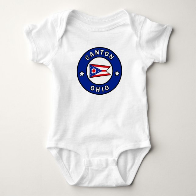 Canton Ohio Baby Bodysuit (Front)