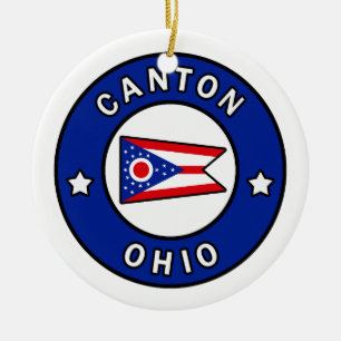 Canton Ohio Ceramic Tree Decoration