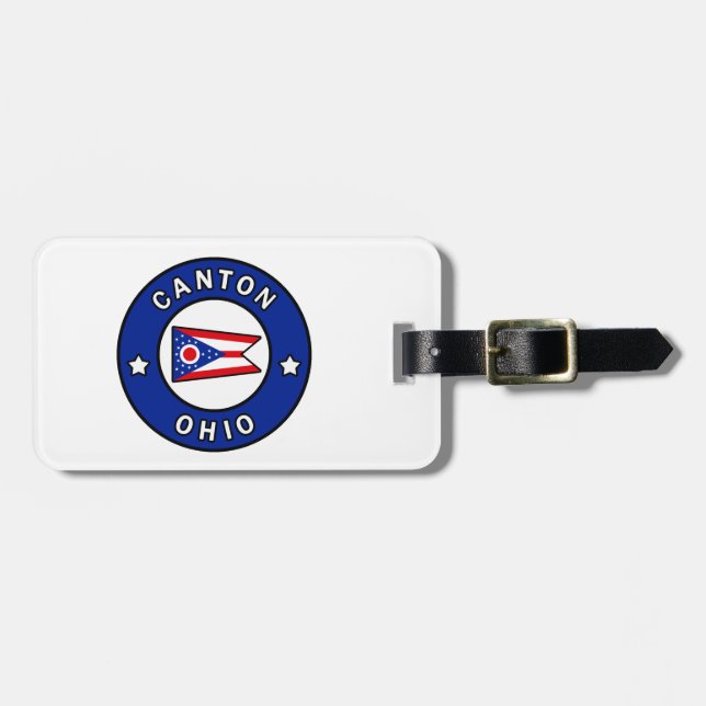 Canton Ohio Luggage Tag (Front Horizontal)