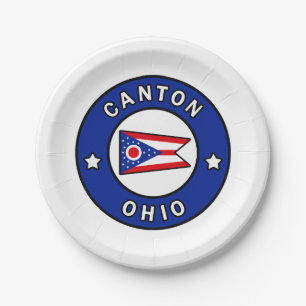 Canton Ohio Paper Plate