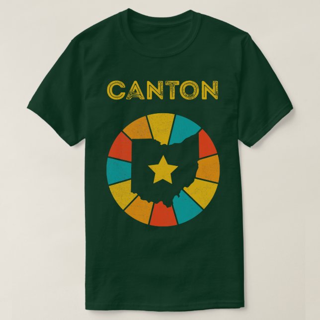 Canton Ohio Vintage Distressed Souvenir 1 T-Shirt (Design Front)