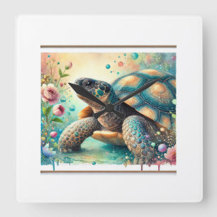 Cantors giant softshell turtle 060824AREF136 - Wat Square Wall Clock