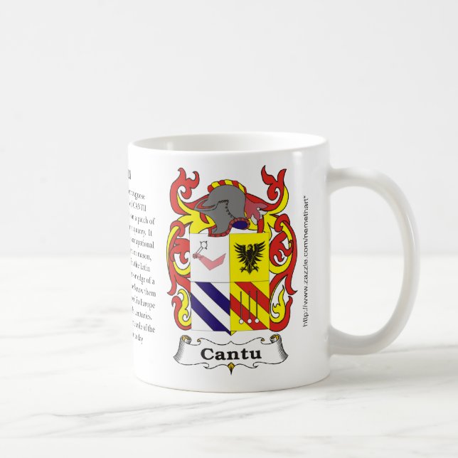 Cantu, the origin, meaning and the crest coffee mug (Right)