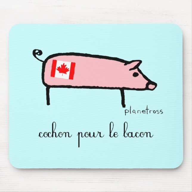 Canuck cochon mouse pad (Front)