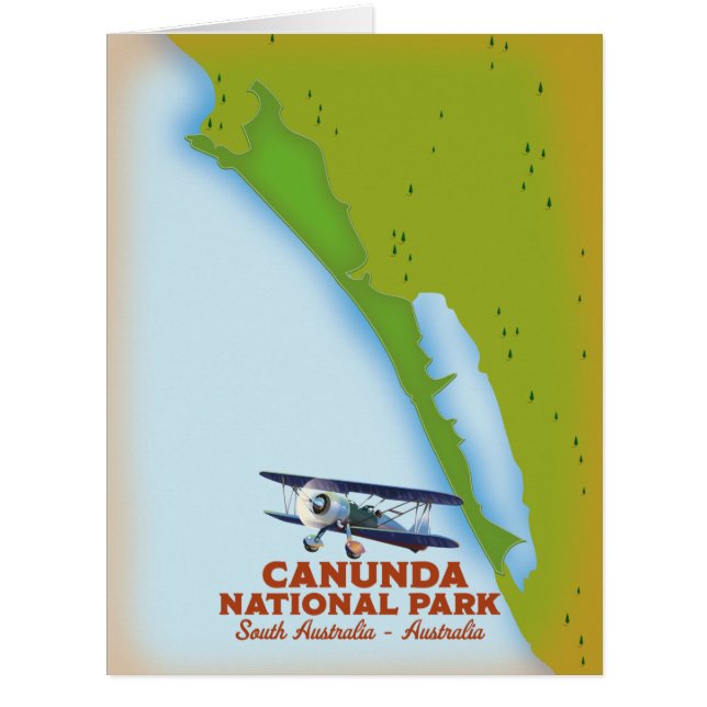 Canunda national park South australia map (Front)