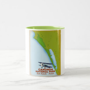 Canunda national park South australia map Two-Tone Coffee Mug
