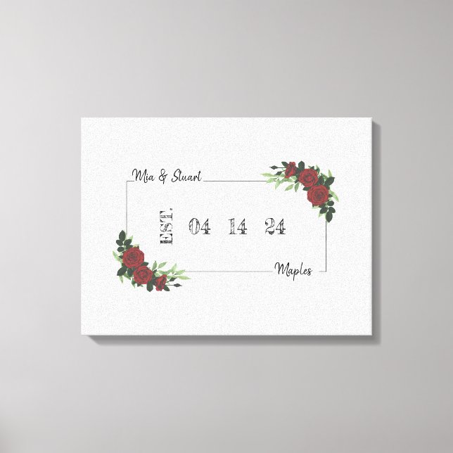 Canvas Alternative Wedding Guest Book CDM&S  (Front)