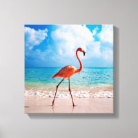 Canvas Art-Flamingo