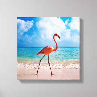 Canvas Art-Flamingo Print