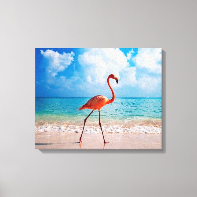 Canvas Art-Flamingo Print (Front)