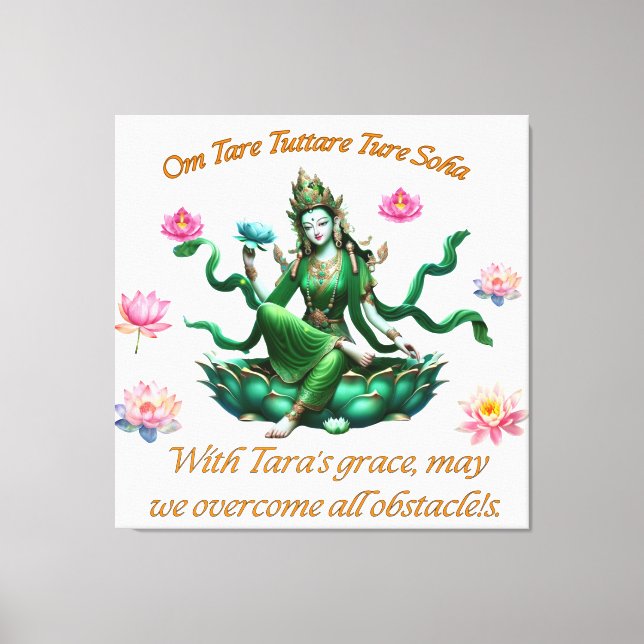 Canvas Art/ Green Tara Print (Front)