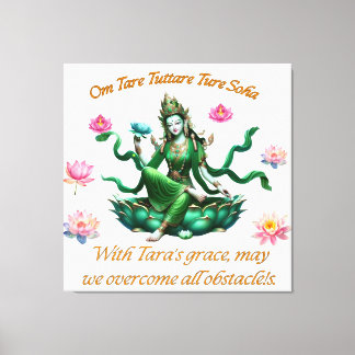 Canvas Art/ Green Tara Print