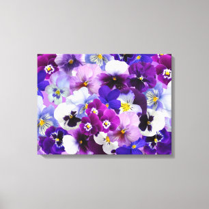 Canvas Art-Pansies