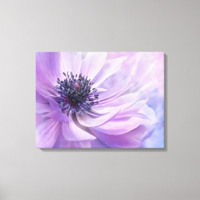 Canvas Art-Purple Flower Print (Front)