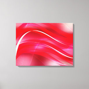 Canvas Art-Red Abstract Print