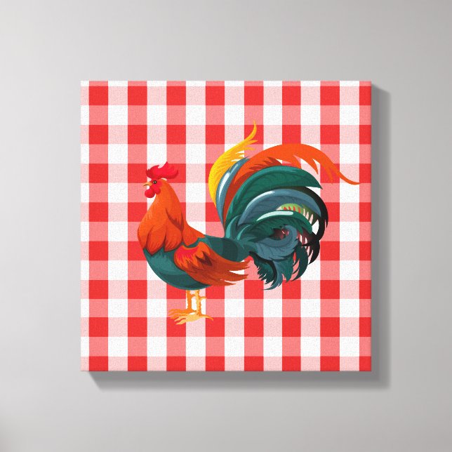 Canvas Art-Rooster Print (Front)