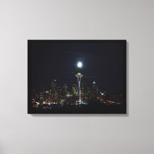 Canvas Art-Seattle Skyline Print