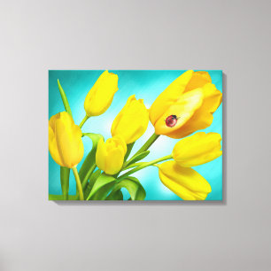 Canvas Art-Yellow Tulips