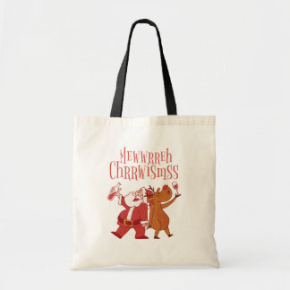Canvas bag with Christmas print