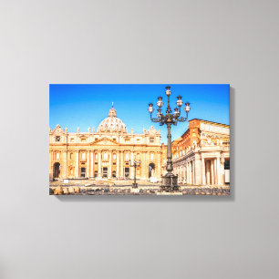 Canvas Basilica San Pietro Print