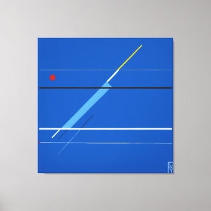 Canvas Blue Screen: Kandinsky's Art Print