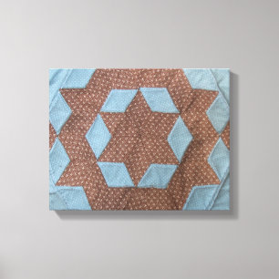 Canvas - Castle Quilt Pattern Print
