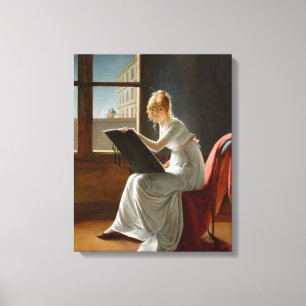 Canvas Charlotte du Val d'Ognes Marie Villers Print